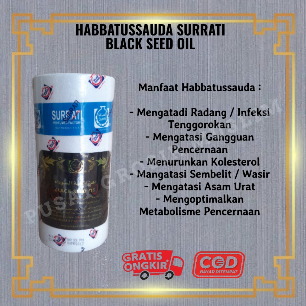 Promo Termurah Surrati Minyak Habbatussauda Black seed Oil 100gr Original