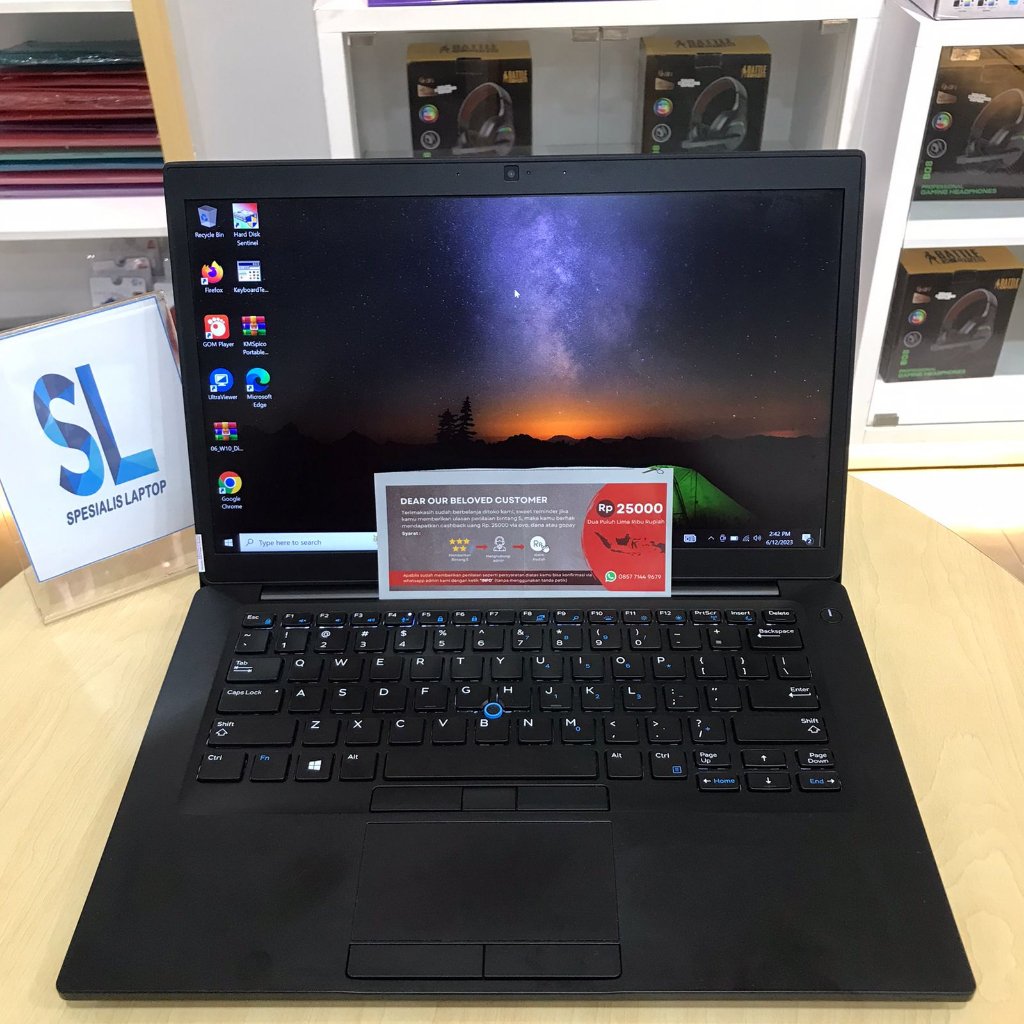 LAPTOP MURAH CORE i5 8350U DELL LAITUDE 14 7490 16GB 512GB SSD FHD IPS WIN10 PRO