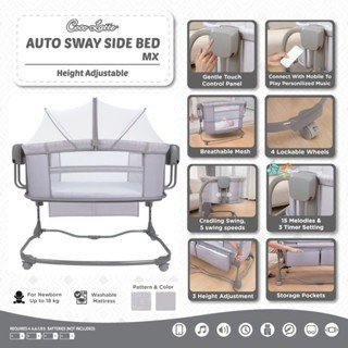 Box Bayi Tempat Tidur Bayi Cocolatte Auto Sway Sidebed With Bluetooth / Cocolatte Auto Sway Side Bed MX Height Adjustable