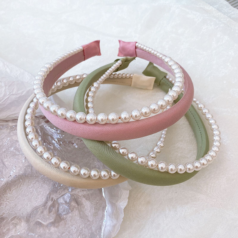 Caliloops Bando Bandana Busa Mutiara Korean Headband Polos Idira