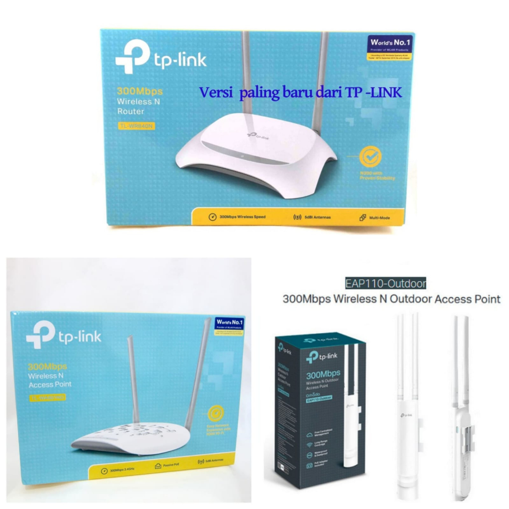 TPLINK WIRELESS ROUTER WR840N, TPLINK Wireless Access Point n Repeater n POE injector TL-WA801ND, TP LINK EAP 110 Outdoor Wireless Access point