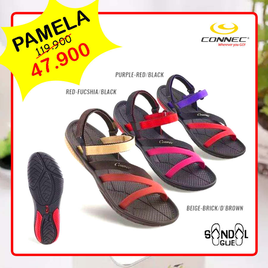 PROMO SANDAL WANITA KEKINIAN CONNEC PAMELA SPEZIA CONNIE VENUS 100% BARU