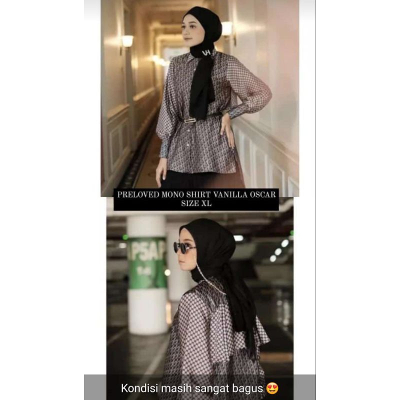 preloved mono shirt vanilla XL