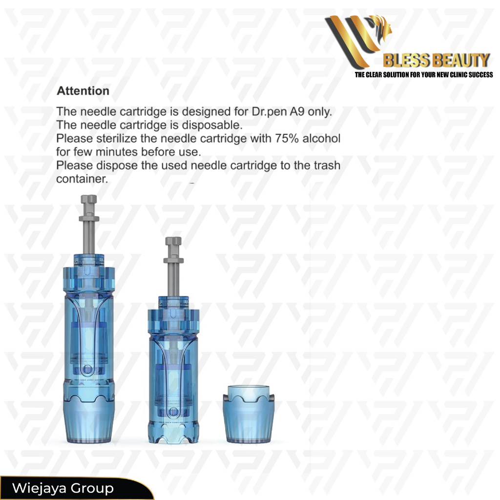 Dermapen A9 Penghilang Bopeng Jerawat Dr Pen Original 12/24/36/42/Nano/3D Nano