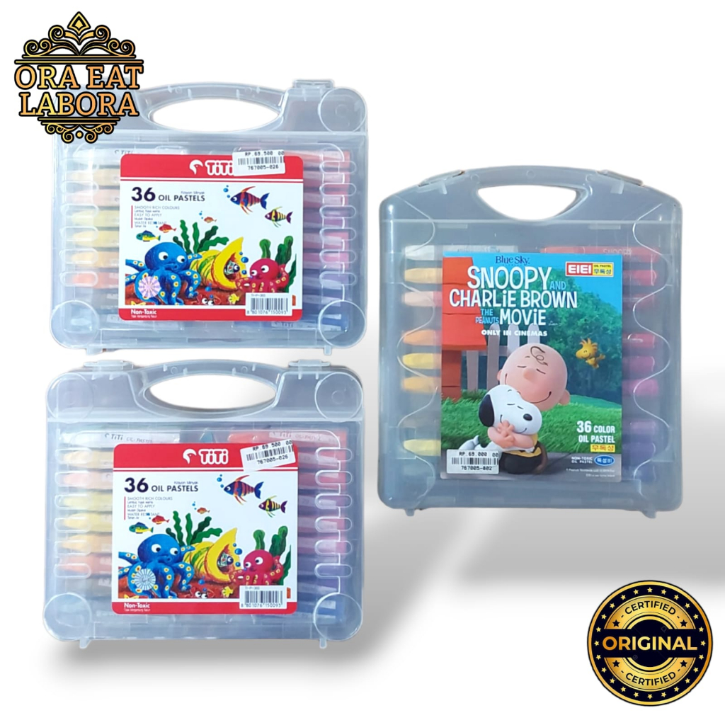 

Back To School Crayon 36 warna Joyko Titi Greebel Oil Pastel Krayon Warna Non Toxic - Ora Eat Labora