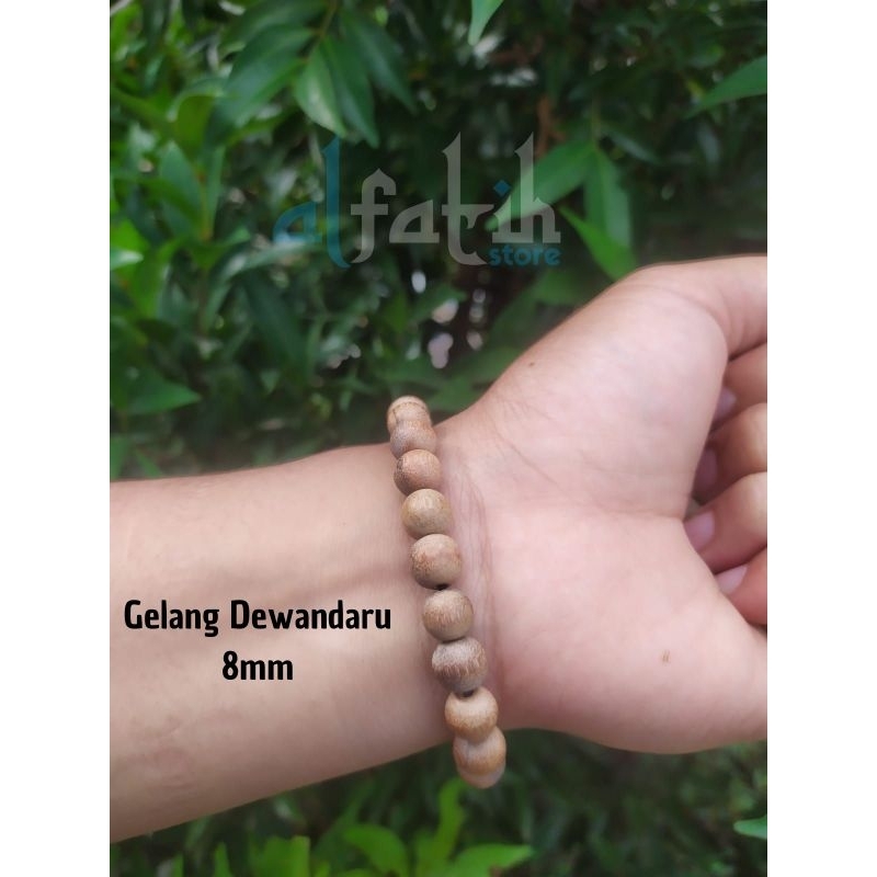 Gelang dewandaru 8mm tali molor gelang kayu dewandaru
