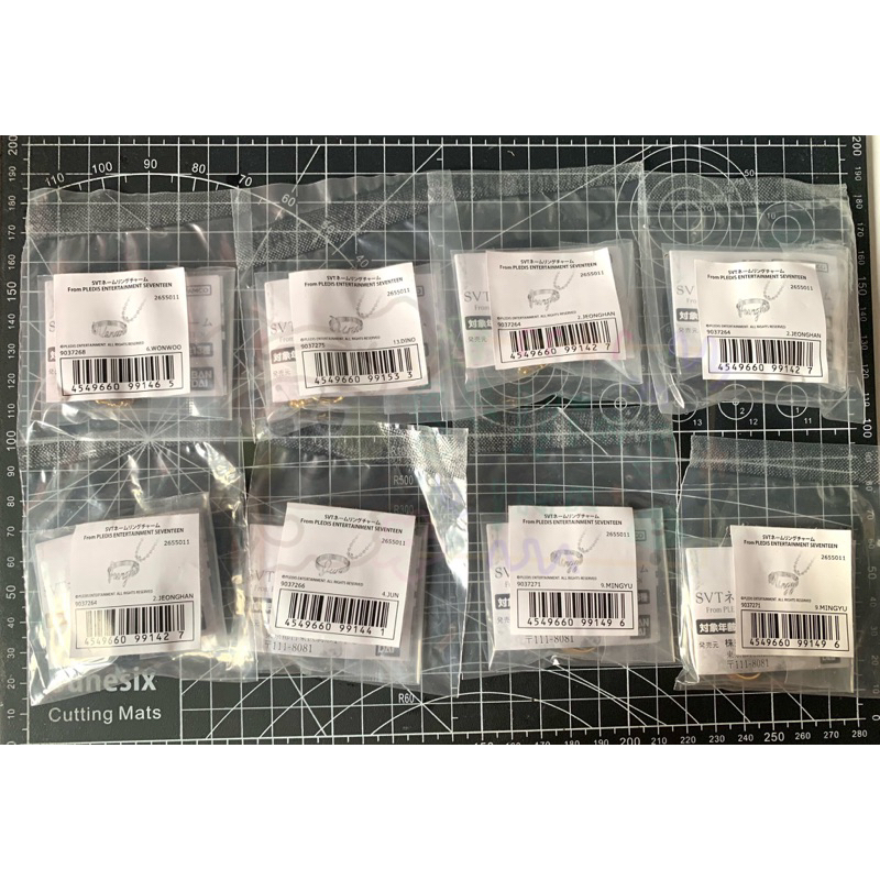 [READY STOCK] BANDAI NAME RING CHARM SEVENTEEN JEONGHAN MINGYU DINO DK HOSHI The8 jun vernon
