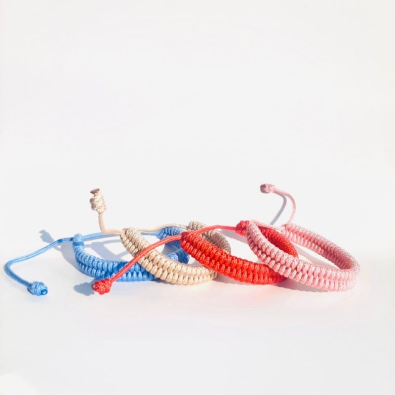 Snake Knot Bracelet Gelang Tali Paracord Kepang Polos Pria Wanita