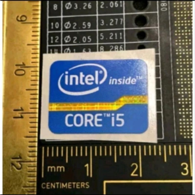 Sticker LOGO INTEL core i5 Ori