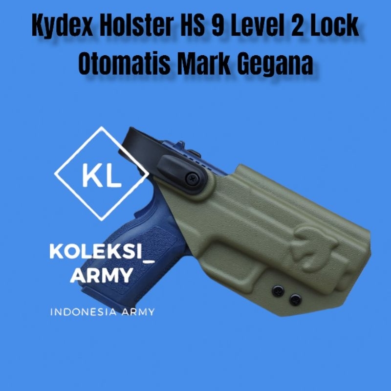Kydex Holster HS9 OWB Marking Wallet HS Biasa Hijau