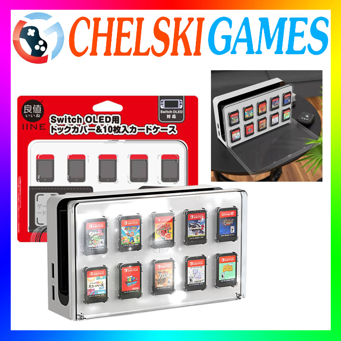 IINE Mika Docking Case OLED Charger Dock Cover + Game Card Case L584