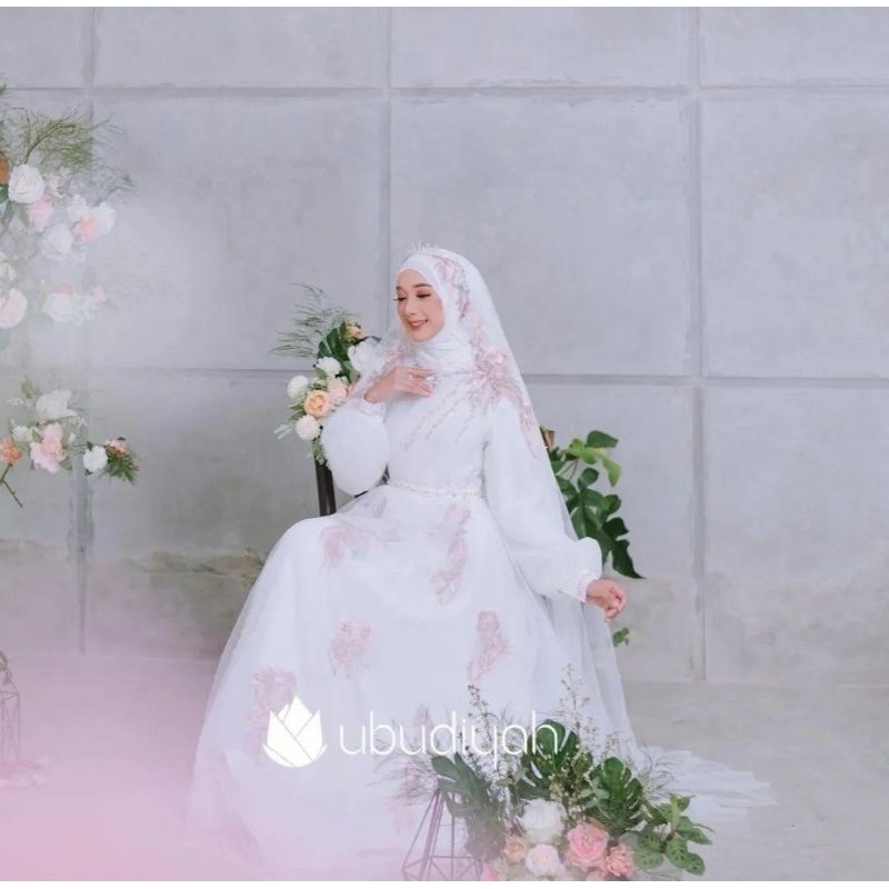 [READY] BAJU PENGANTIN SYARI SYAR'I DIYAH UBUDIYAH DIYAHUBUDIYAH GAUN ATHIFA