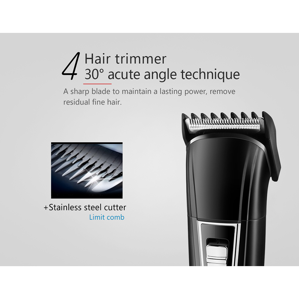 Electric Shaver 3in1 Hair Clipper Nose Trimmer Dual Blade USB Charging KEMEI KM-6558 &amp; KM-6331