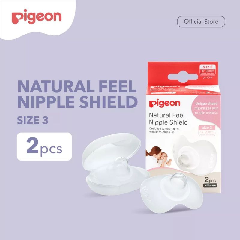 PIGEON Natural Fit Silicone Nipple Shield M/L /Penyambung puting