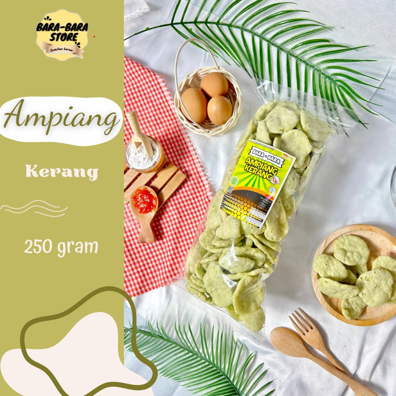 

Ampiang kerang /getas Bangka/ kretek/cemilan instan /snack kemasan 250gram