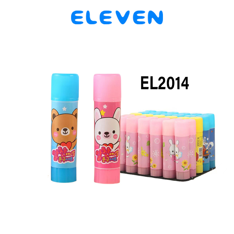 

ELEVEN Lem Stik Kertas Anak Glue Stick Putar Kecil Lengket Karakter Non Toxic-EL2014