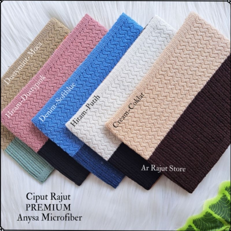 [PAKET HEMAT ISI 40 PCS]Ciput Rajut Inner Bandana Premium Anisa Microfiber /daleman kerudung 2 warna 2 motif anti melar