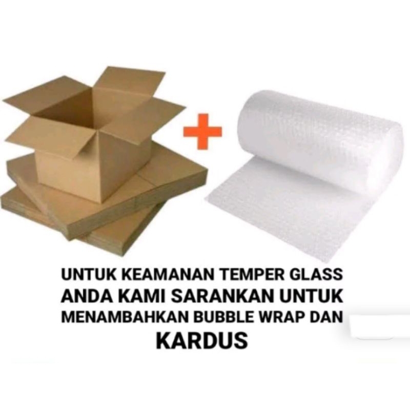 

packing tambahan + bubble wrap