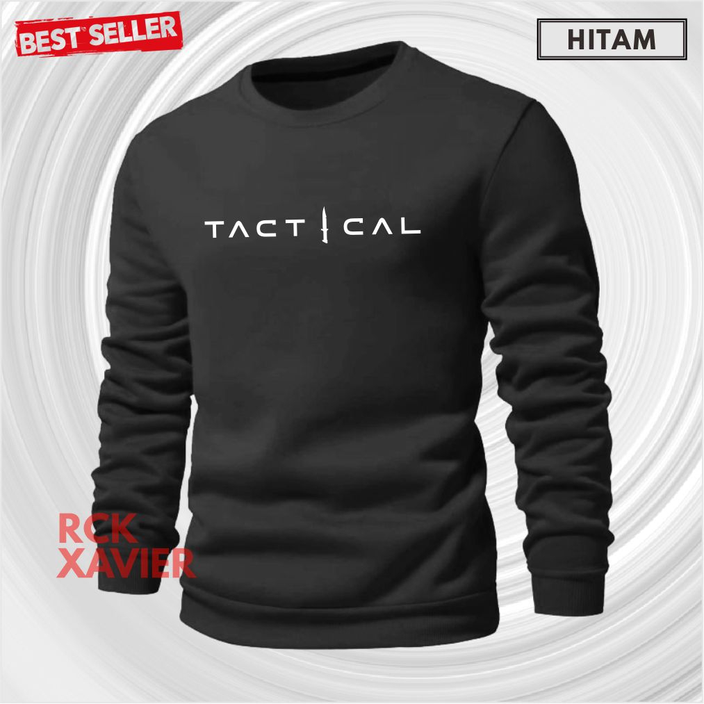 CREWNECK Sweater Oblong Pria Wanita Bahan Fleece Tebal TACTICAL Distro