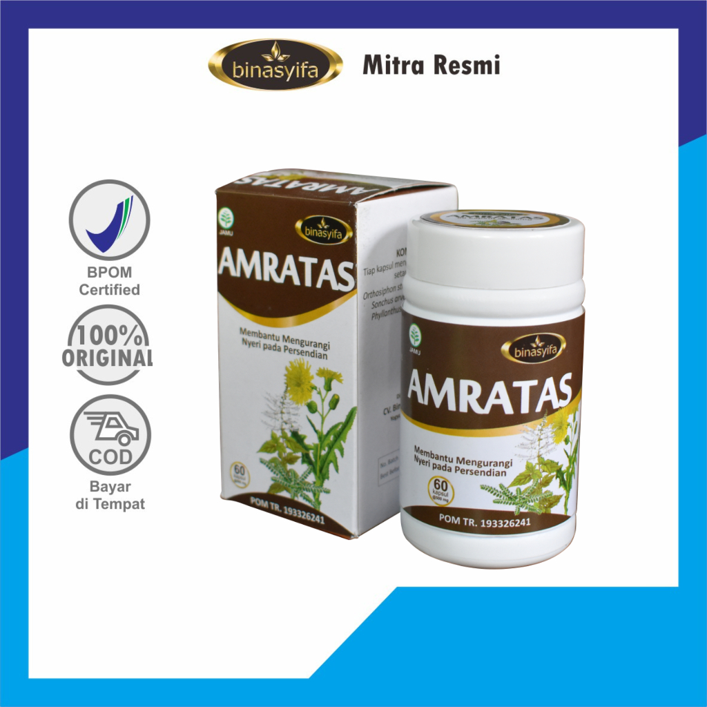 Obat Herbal Asam Urat & Rematik Binasyifa AMRATAS