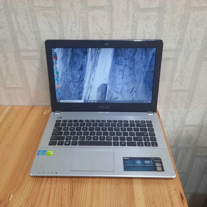 LAPTOP ASUS X450CC INTEL COR I3 DOBLE VGA NVDIA GEFORCE 720M  LAYAR 14 INCH WINDOWS 10 FULL APLIKASI SIAP PAKAI