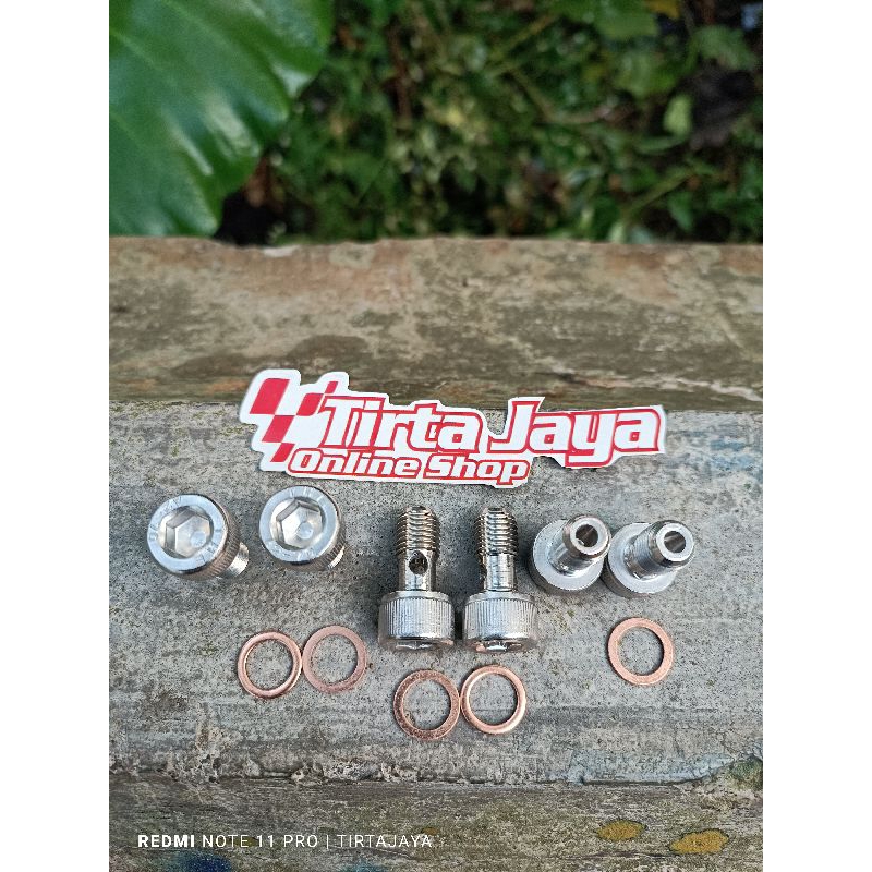 baut banjo baut kaliper baut selang rem baut oil cooler universal semua motor