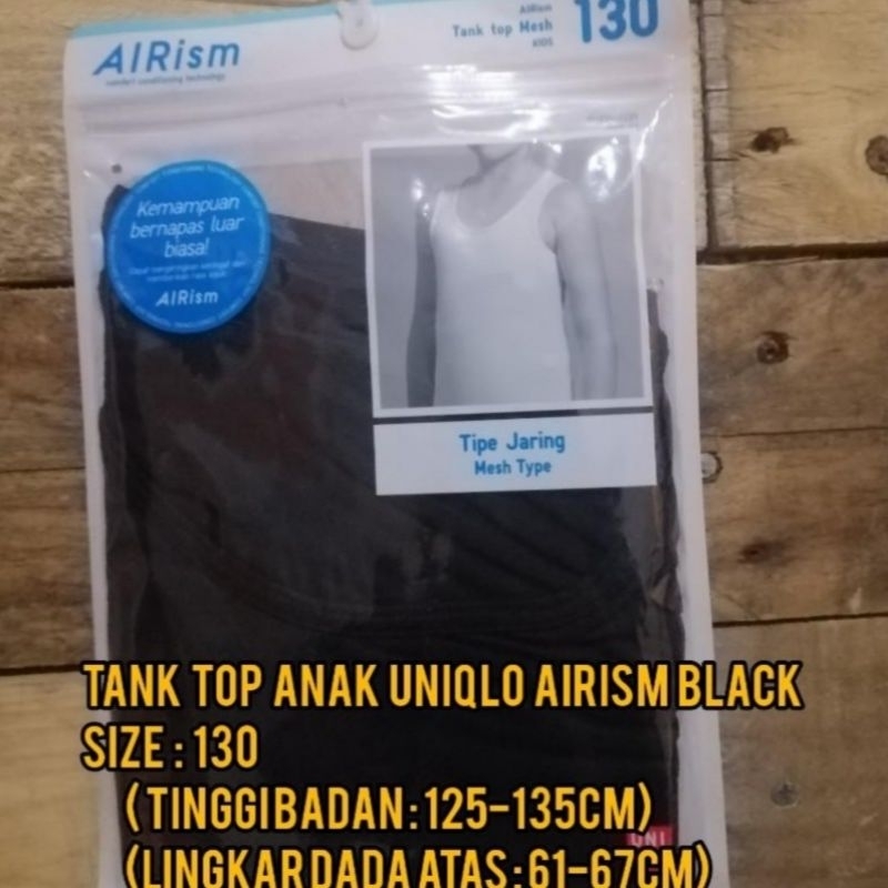 Tanktop Singlet Hitam Airism by Uniqlo