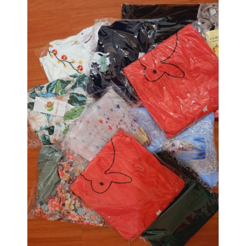 Paket baju import anak reseller 3pcs 1paket 3baju random