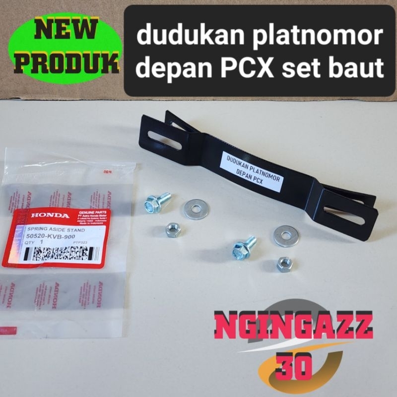 breket dudukan platnomor plat nomor depan pcx 150 160 bagian visor