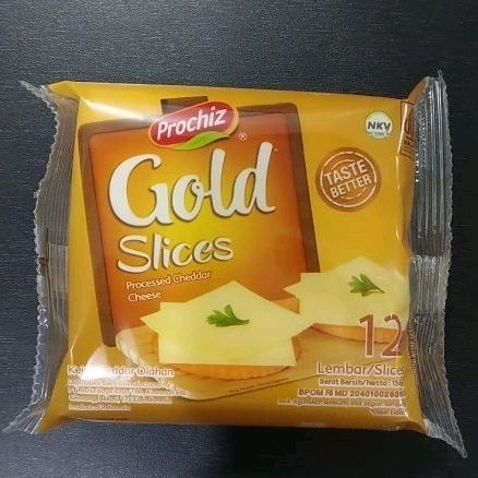 

Prochiz Gold Slices 12s Keju Cheddar Lembar 156gr