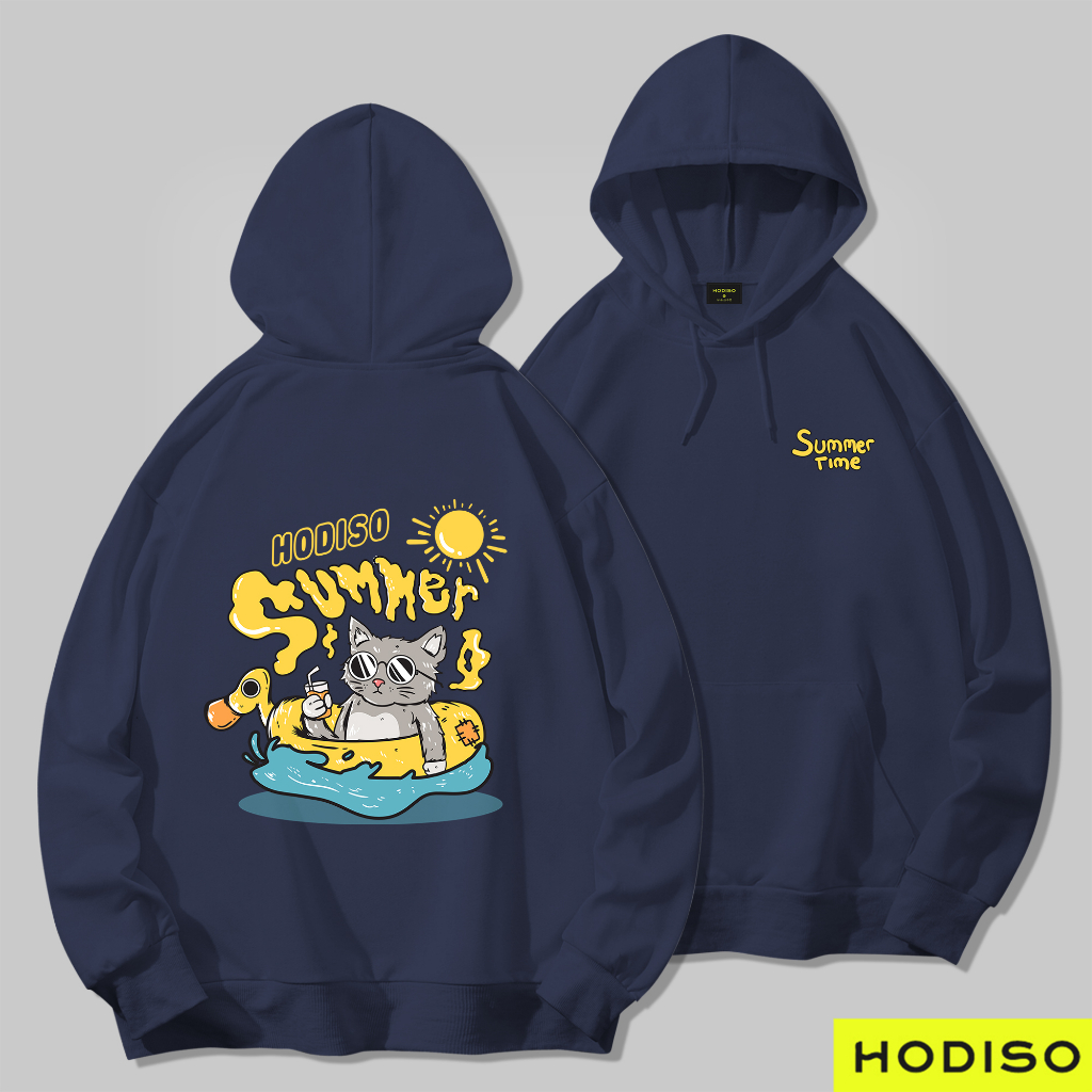 HODISO - Cat Summer  Hoodie Jumper Pullover