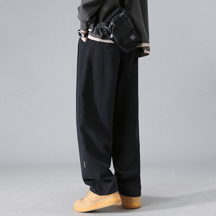 Celana Joger Pria hitam Celana Panjang Pria Murah Korean Style Cargo Celana Kulot Santai Pria Oversize Sweatpants Jogger Unisex Loose Straight Pants