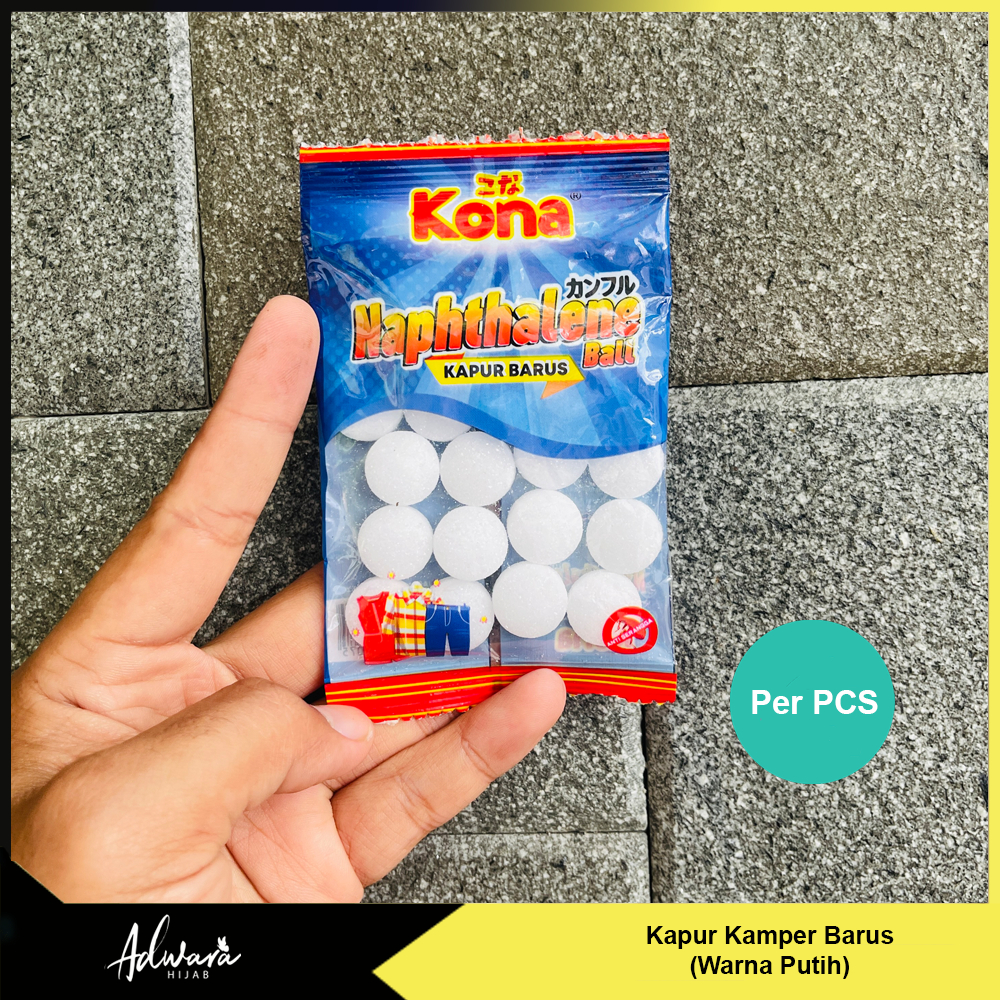 Kapur Barus Putih Naphthalene Ball / Kamper Kamar Mandi