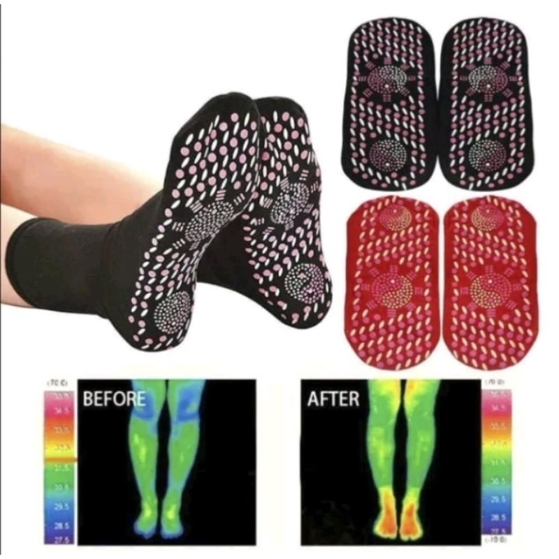 Kaos Kaki Terapi Magnetik Pemanas Foot Therapy Healing Anti Pegal