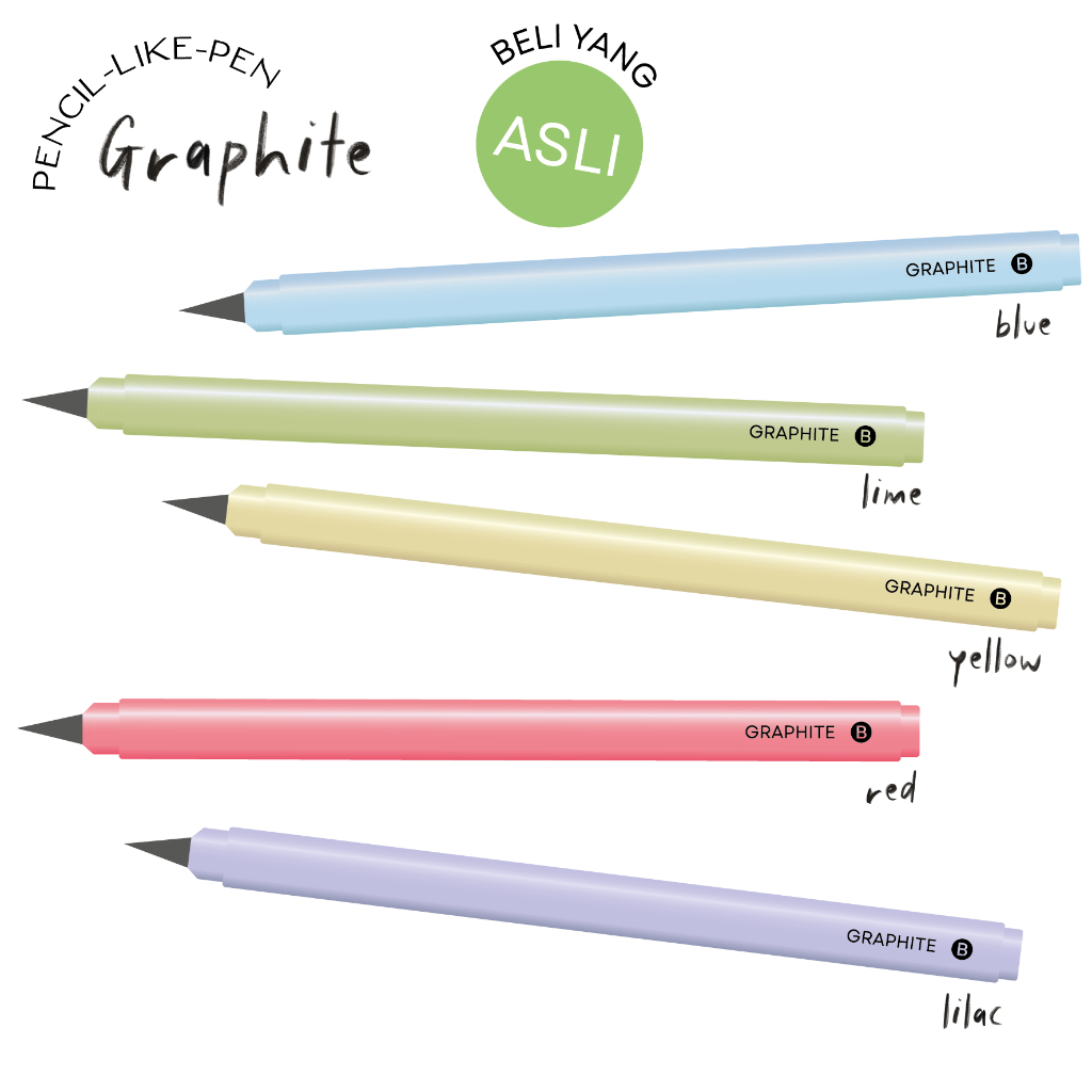 

Paperie Lab - Graphite Pencil like Pen | Pensil Abadi Pensil Anti Patah