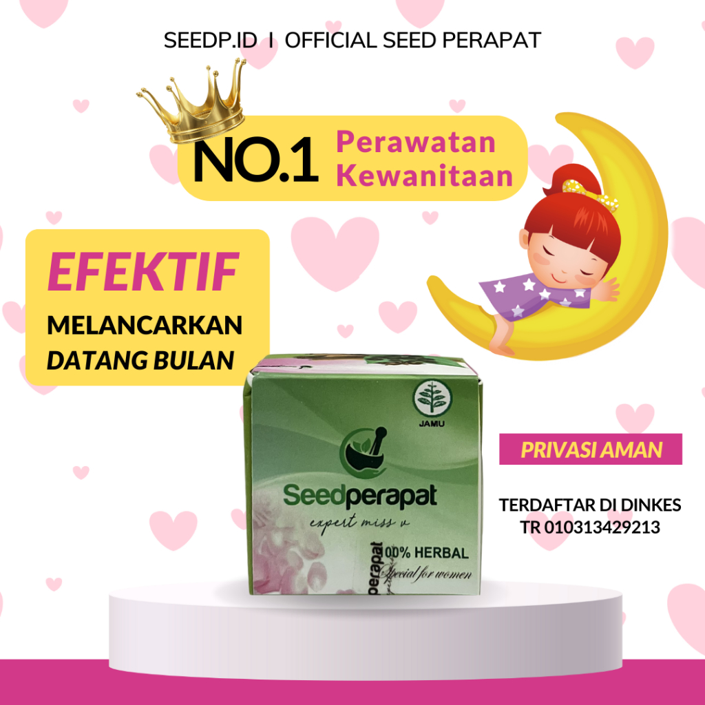 SEED PERAPAT Obat Terlambat Datang Bulan Jamu Herbal Menstruasi Aman Bpom