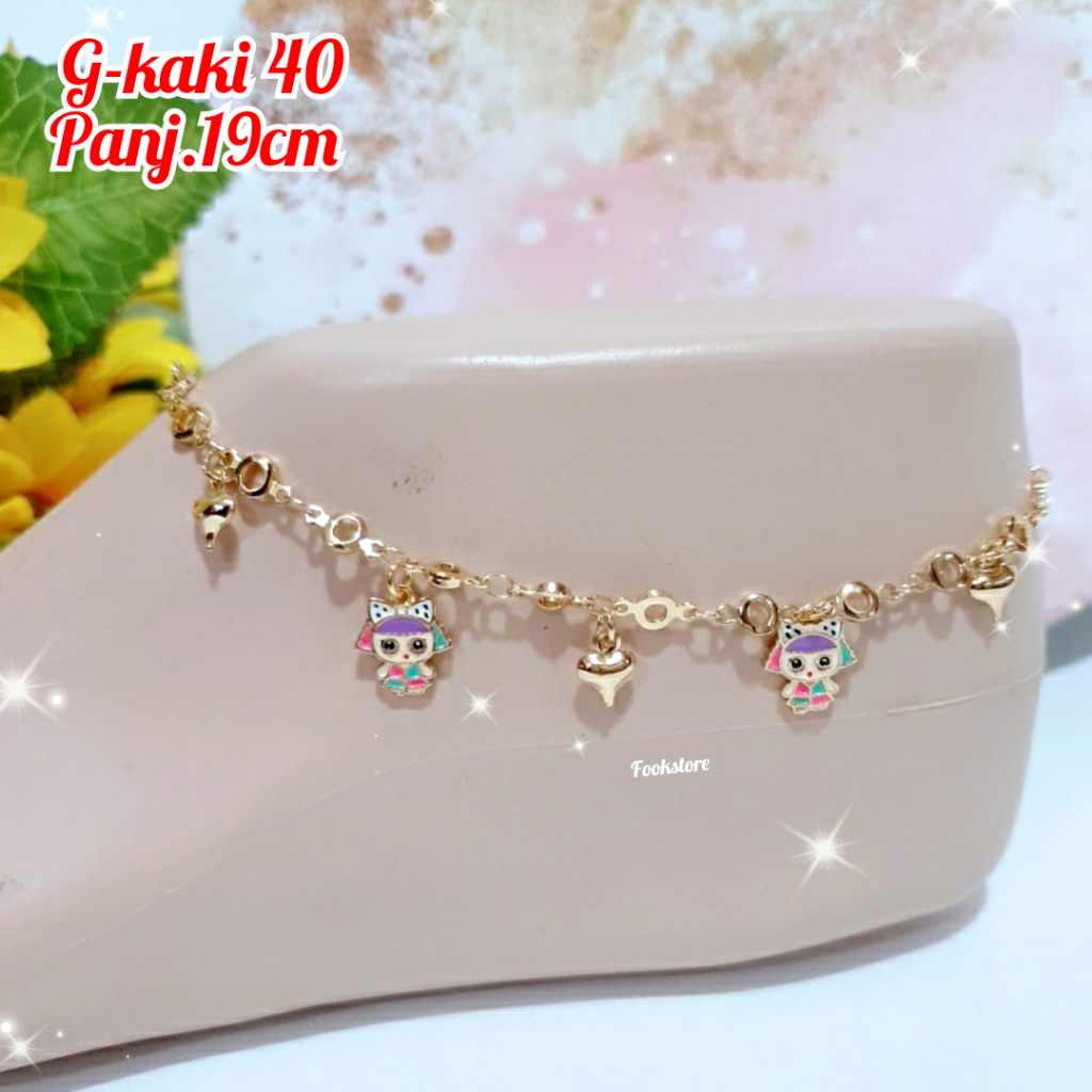 GELANG KAKI ANAK MOTIF KARTUN USIA 3-5 THN/G-KAKI 40/G-KAKI 95