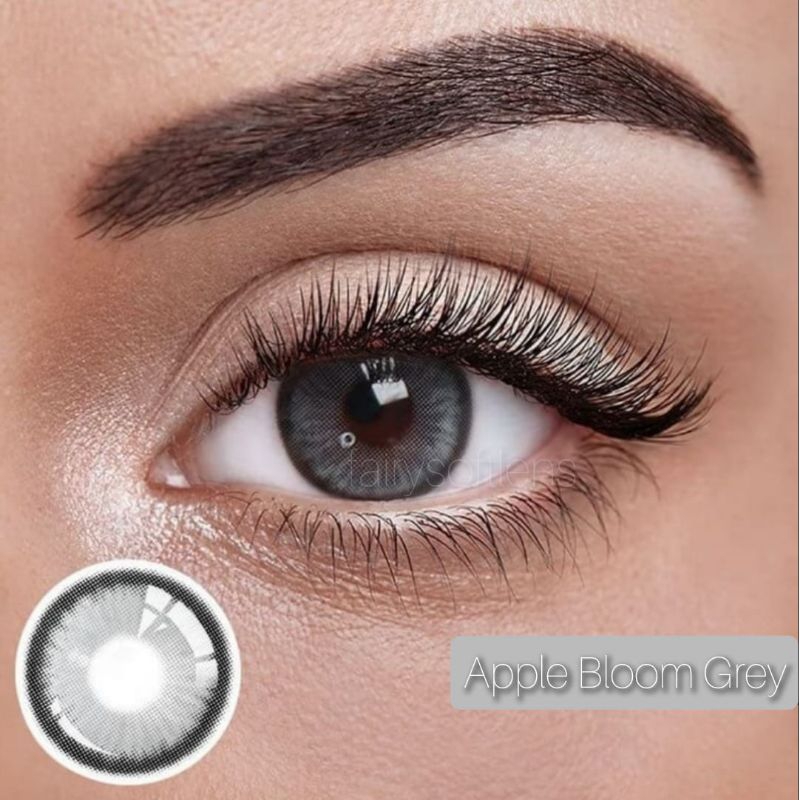 SOFTLENS LUX APPLE BLOOM GREY / KONTAK LENSA