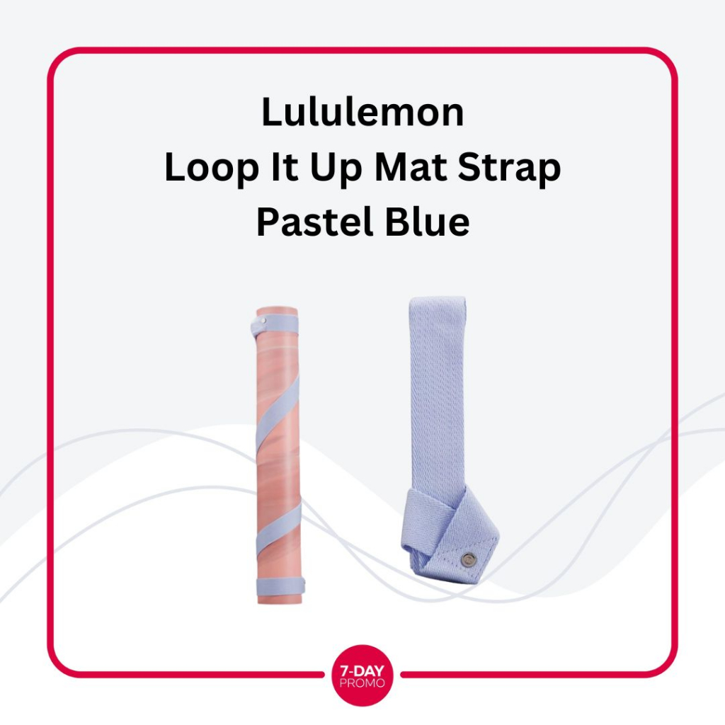 Lululemon Loop It Up Yoga Mat Strap - Pastel Blue