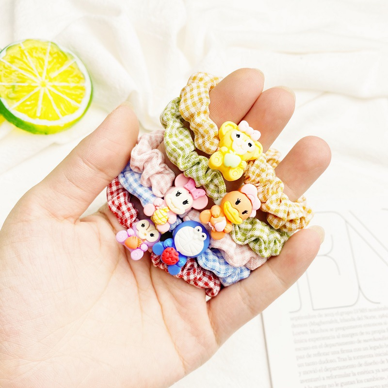 MMM Ikat Rambut Anak Perempuan Fashion Karakter 3D Lucu 10in1 Kunciran Rambut Fashion Karakter Bunga Pita Buah Gaya Korea Kids Aksesoris Rambut 10 in 1 Karakter Hewan Import Murah