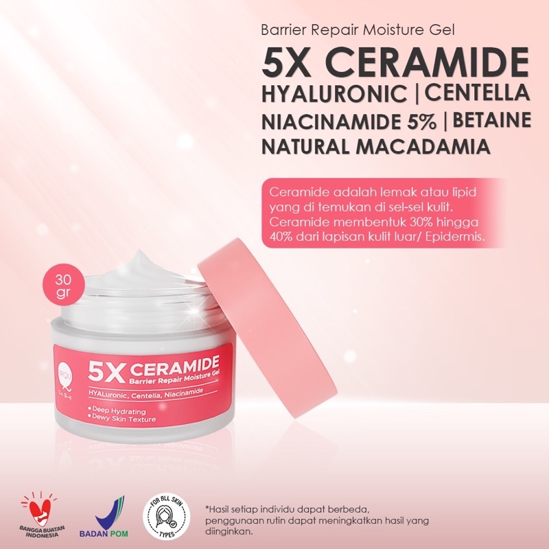 Pipiqiu 5X Ceramide Barrier Moisture Gel / Moisturizer Cream Pelembab Wajah 11 PROMO MITRA