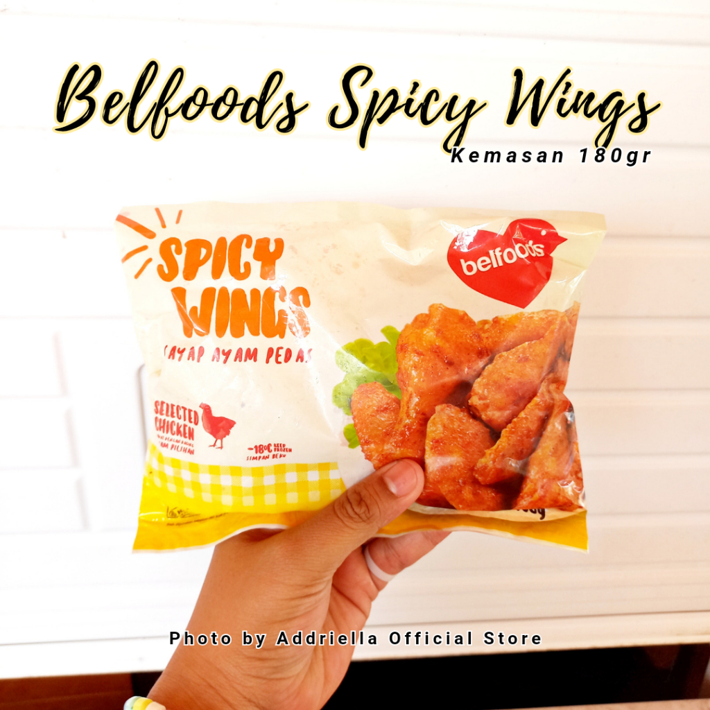 

ADDRIELLA Belfoods Spicy Wings 180gr | Belfoods/Frozenfood/Frozenfood Murah