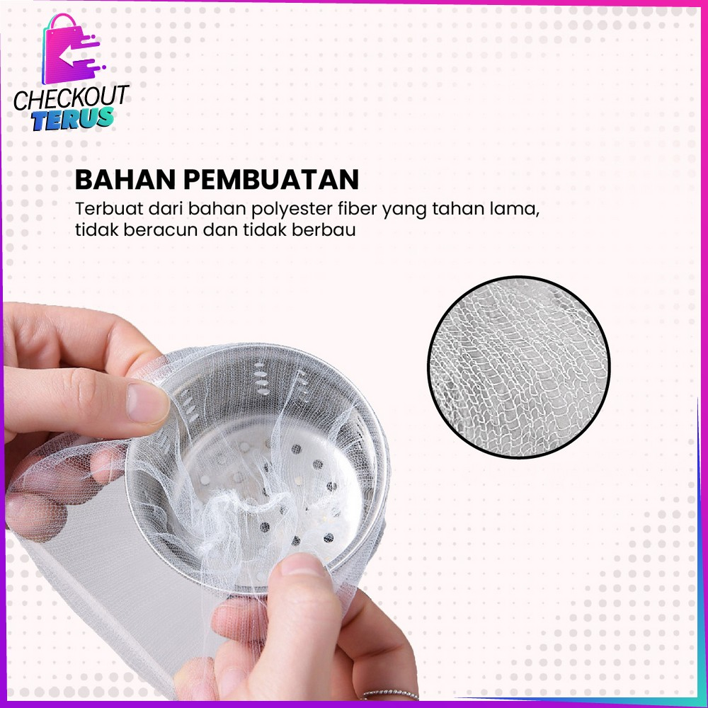 CT C837 Saringan Wastafel Cuci Piring Anti Mampet Kain Jaring Jala Saringan Tempat Sampah Dapur Filter Saringan Sisa Makanan