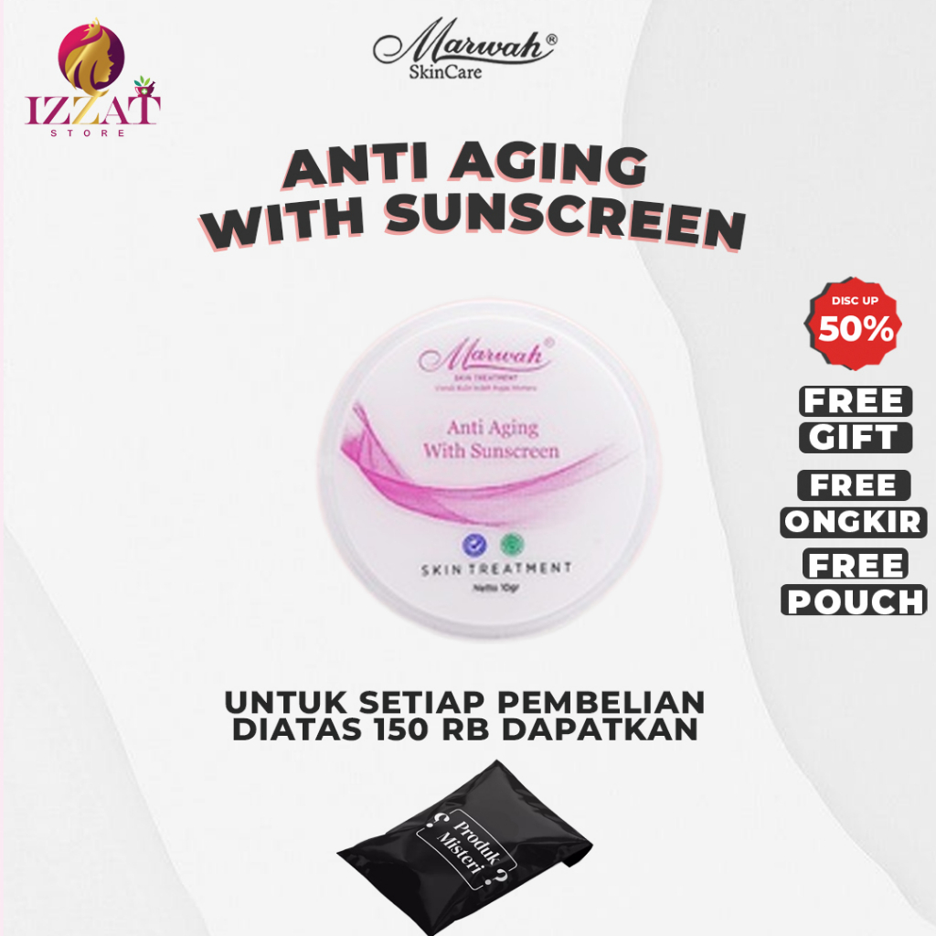 Marwah Ecer Sunscreen Anti Aging Cream Siang - IZZAT STORE