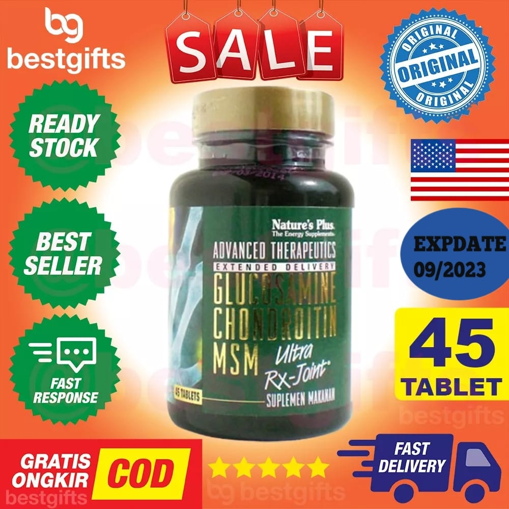 NATURE'S NATURES NATURE PLUS GLUCOSAMINE CHONDROITIN MSM ULTRA RX JOINT TULANG REMATIK 45 TABLET