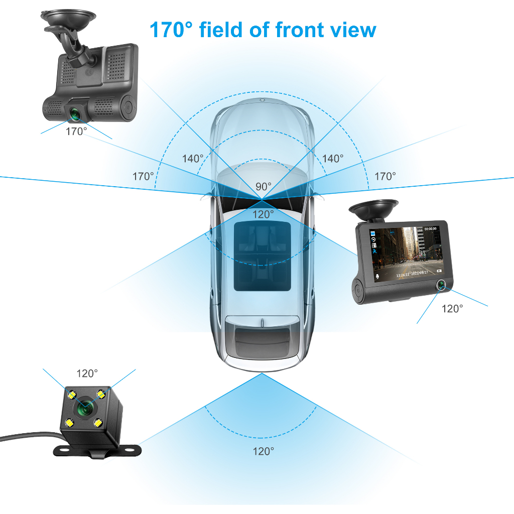 KAMERA MOBIL DEPAN BELAKANG CCTV DASHCAM DASH CAM MOBIL CAMERA CAR CAMCORDER DASHBOARD RECORDER JS158