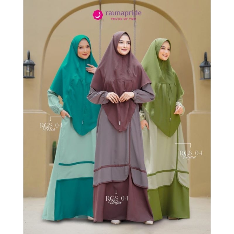 RAUNA GAMIS RGS 04 | RAUNA GAMIS SET HIJAB | RAUNA GAMIS SYARI | GAMIS RAUNA MURAH | FAHION MUSLIM