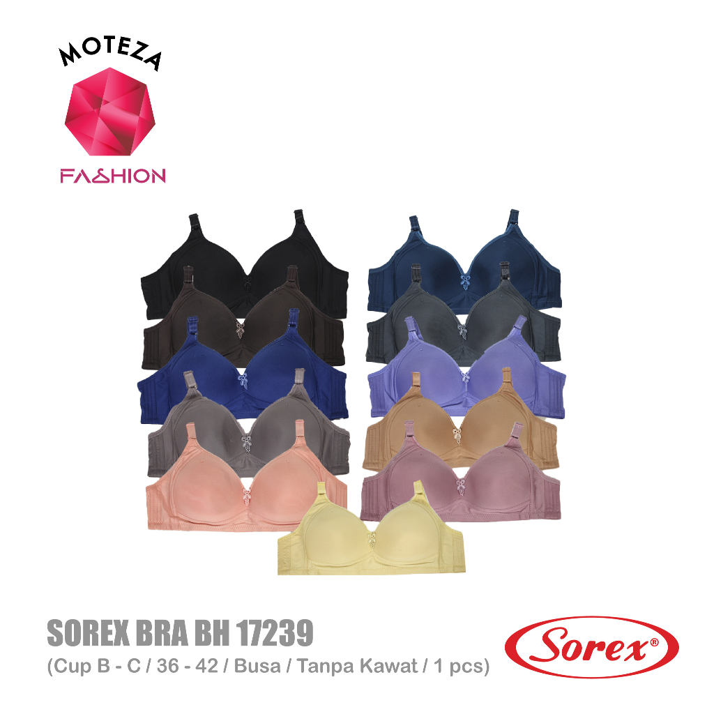 Sorex Bra - BH 17239 - Busa Cup B - C / Tanpa Kawat - Super Soft - Uk 36 - 42