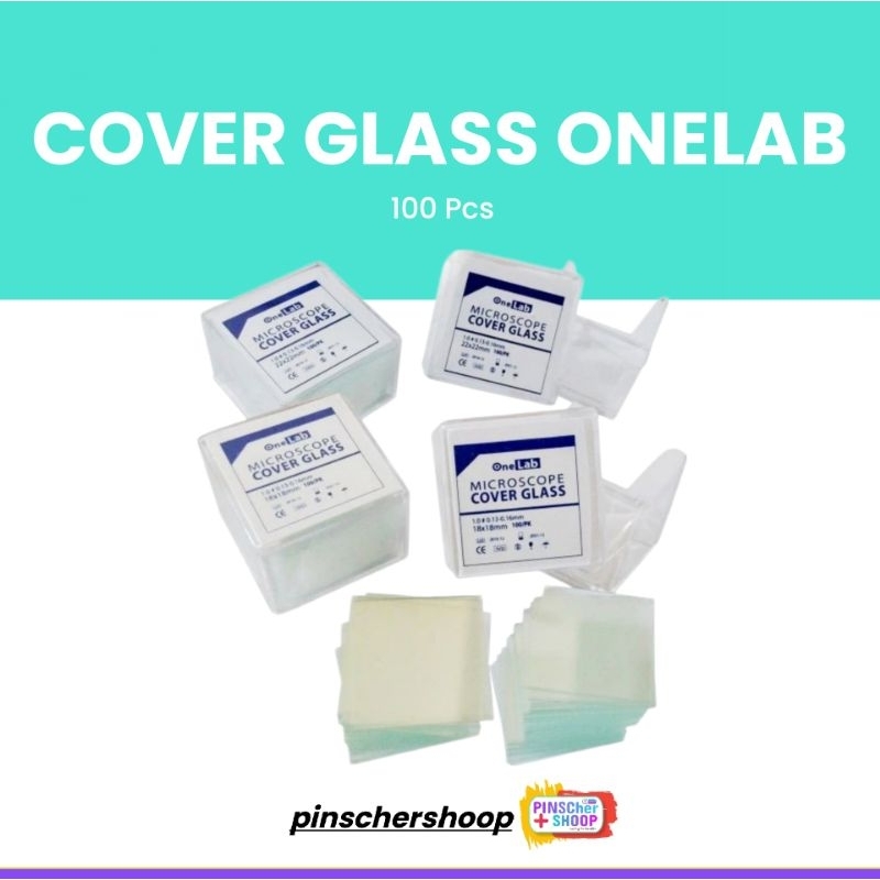 Cover Glass OneLab Penutup Kaca Preparat Box Isi 100 pcs