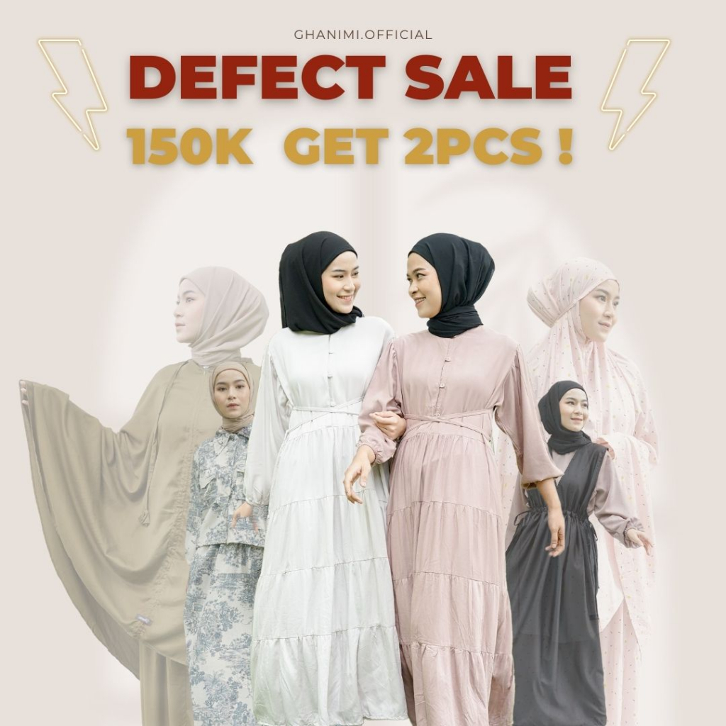 Defect Sale 150k get 2pcs / Dress / Gamis Panjang / Tunik / gamis terbaru / dress kondangan